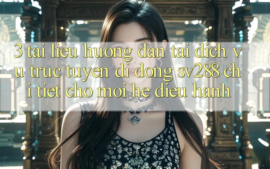 3. Tài liệu hướng dẫn Tải Dịch vụ trực tuyến di động sv288 Chi Tiết Cho Mọi Hệ Điều Hành 3. Tài liệu hướng dẫn Tải Dịch vụ trực tuyến di động sv288 Chi Tiết Cho Mọi Hệ Điều Hành