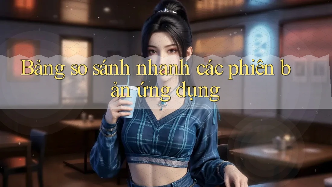 Bảng so sánh nhanh các phiên bản ứng dụng Bảng so sánh nhanh các phiên bản ứng dụng