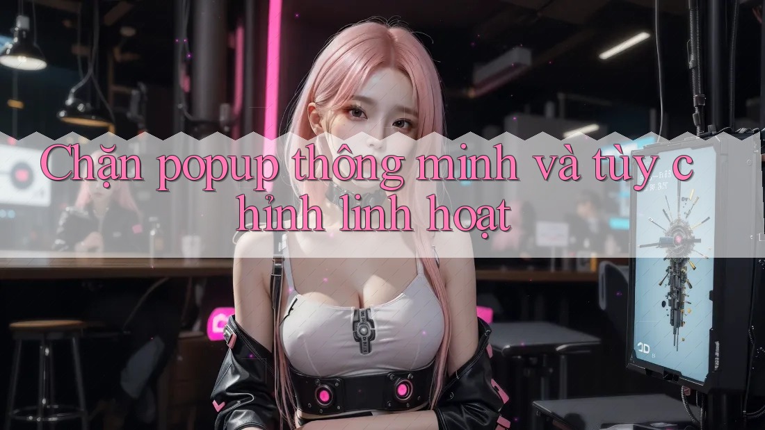 Chặn popup thông minh và tùy chỉnh linh hoạt Chặn popup thông minh và tùy chỉnh linh hoạt