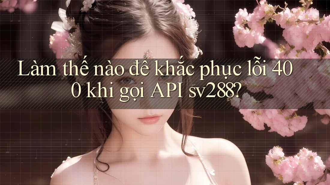 Làm thế nào để khắc phục lỗi 400 khi gọi API sv288? Làm thế nào để khắc phục lỗi 400 khi gọi API sv288?