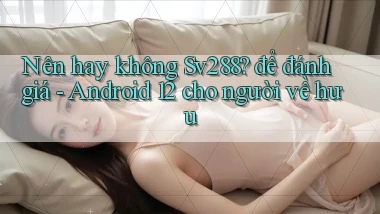 Nên hay không Sv288 để đánh giá   Android 12 cho người về hưu