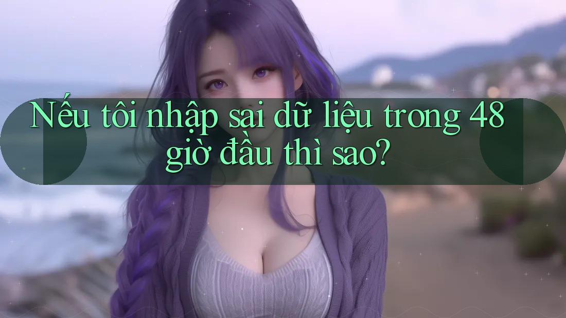 Nếu tôi nhập sai dữ liệu trong 48 giờ đầu thì sao? Nếu tôi nhập sai dữ liệu trong 48 giờ đầu thì sao?