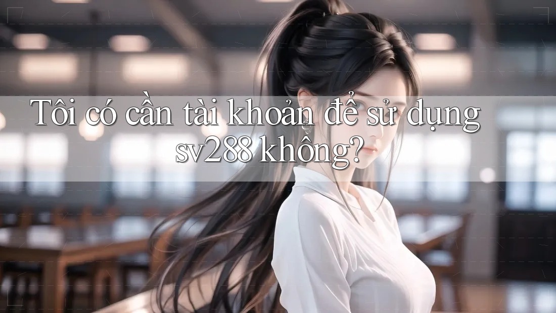 Tôi có cần tài khoản để sử dụng sv288 không? Tôi có cần tài khoản để sử dụng sv288 không?