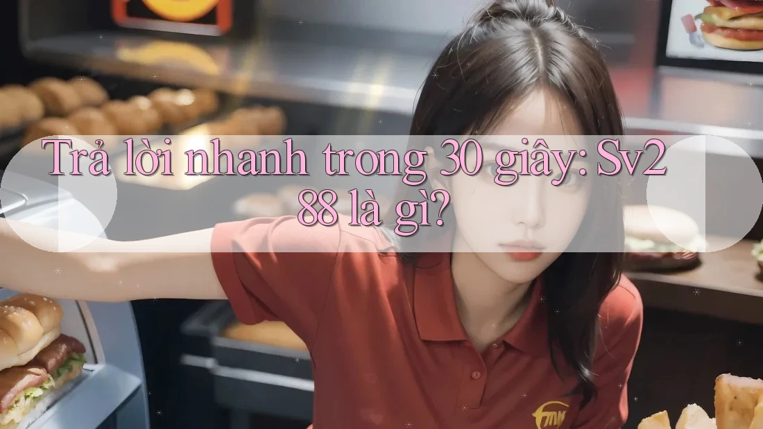 Trả lời nhanh trong 30 giây: Sv288 là gì? Trả lời nhanh trong 30 giây: Sv288 là gì?